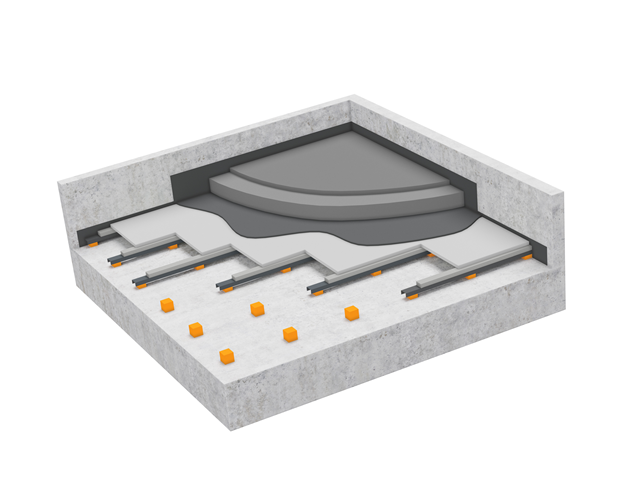 Flytende gulv Sylomer Sylodyn