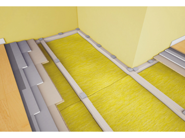 Trinnlydisolering i trebjelkelag